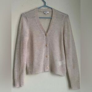 Madewell Women's Light Beige Button-Up Cardigan